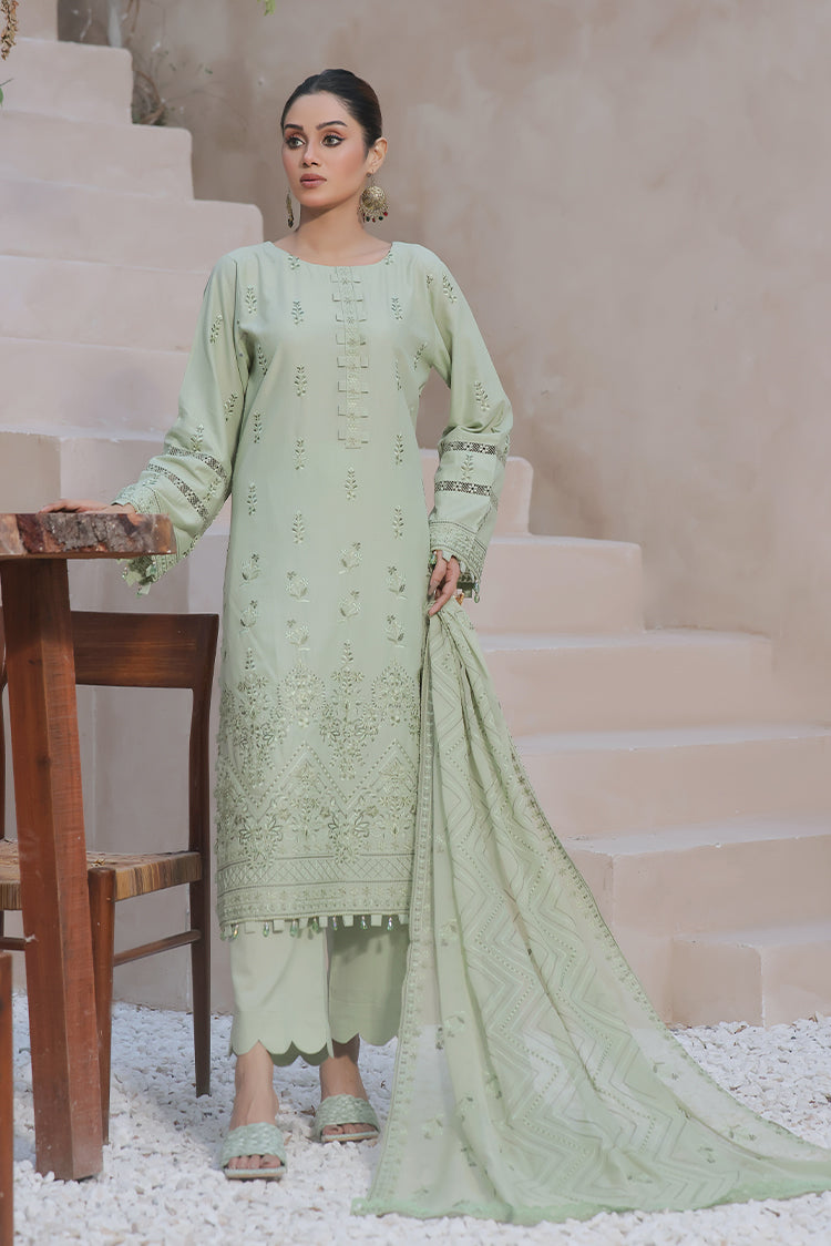 Picture of Safwa - Aura 3 Piece Masuri Premium Embroidered Collection - SUC-05 - Available at Raja Sahib