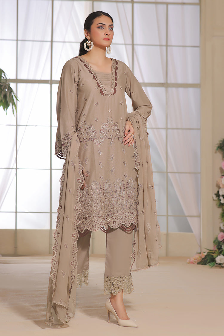 Aura 3 Piece Masuri Premium Embroidered Collection <!--2024-->