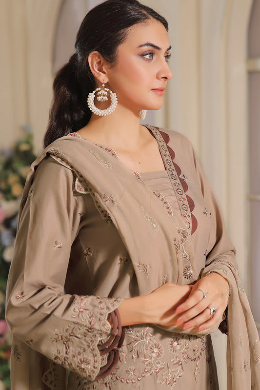 Picture of Safwa - Aura 3 Piece Masuri Premium Embroidered Collection - SUC-10 - Available at Raja Sahib