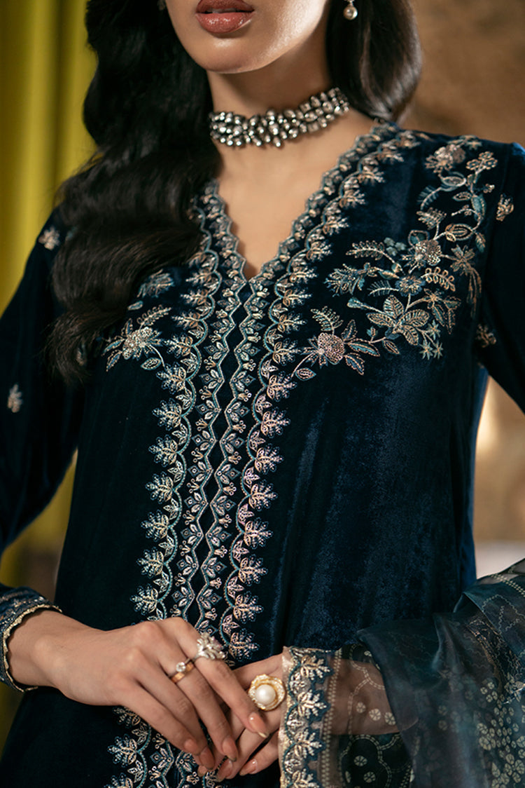 Picture of Meraki Unstitched Velvet Formals - Sareena - Available at Raja Sahib