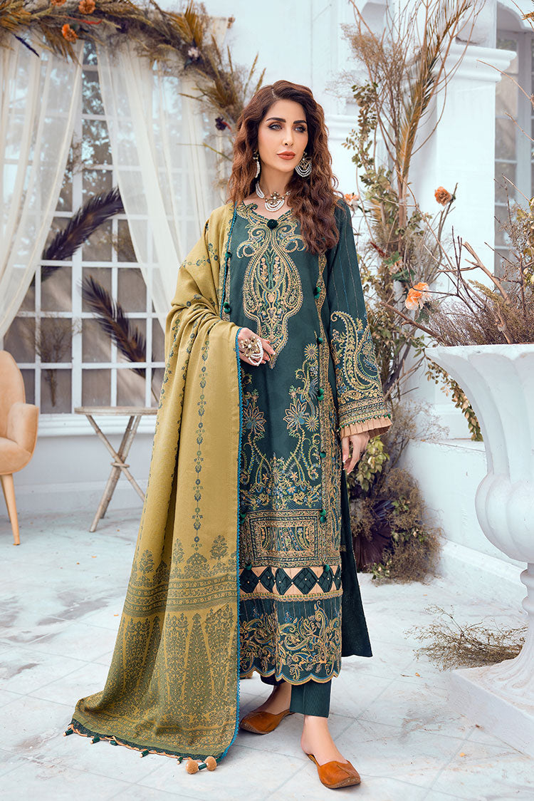 Picture of Ellena - 3-PC Musavir Embroidered Khaddar Collection - Available at Raja Sahib