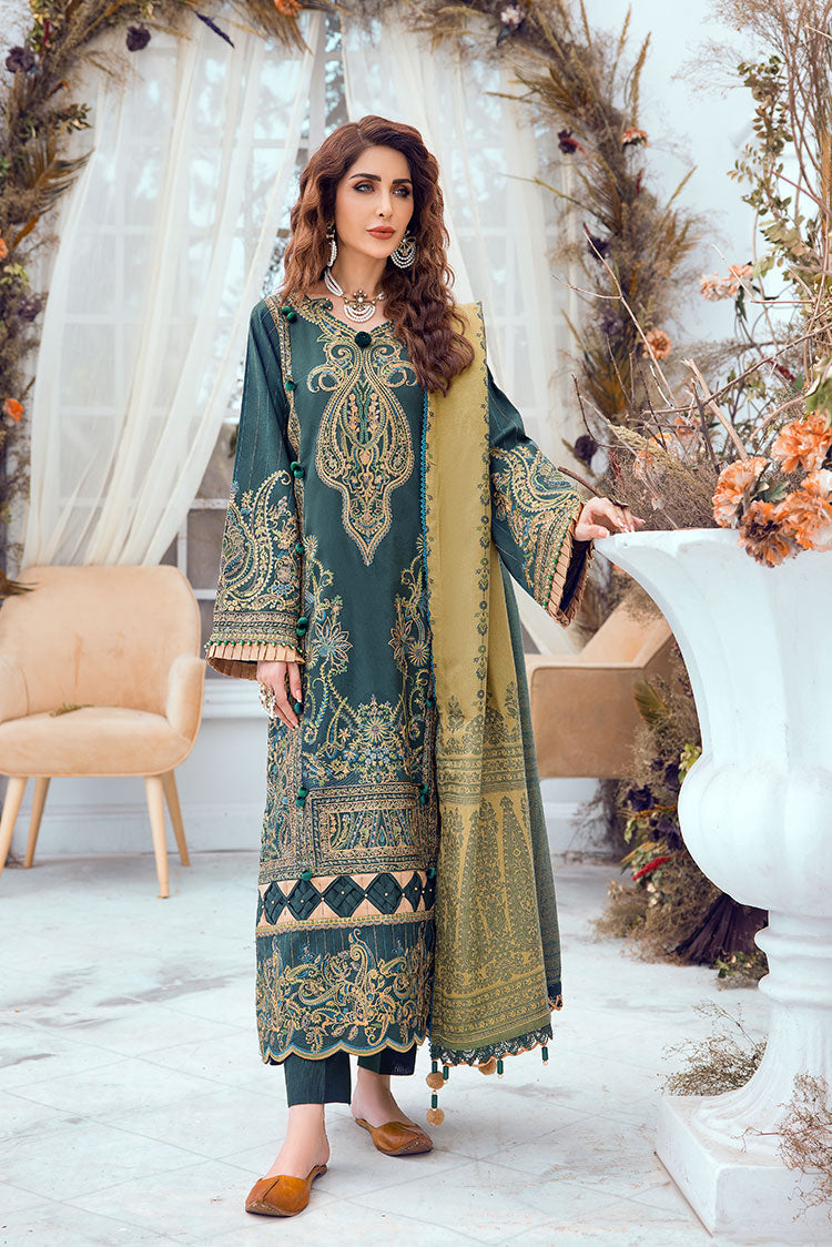 Picture of Ellena - 3-PC Musavir Embroidered Khaddar Collection - Available at Raja Sahib