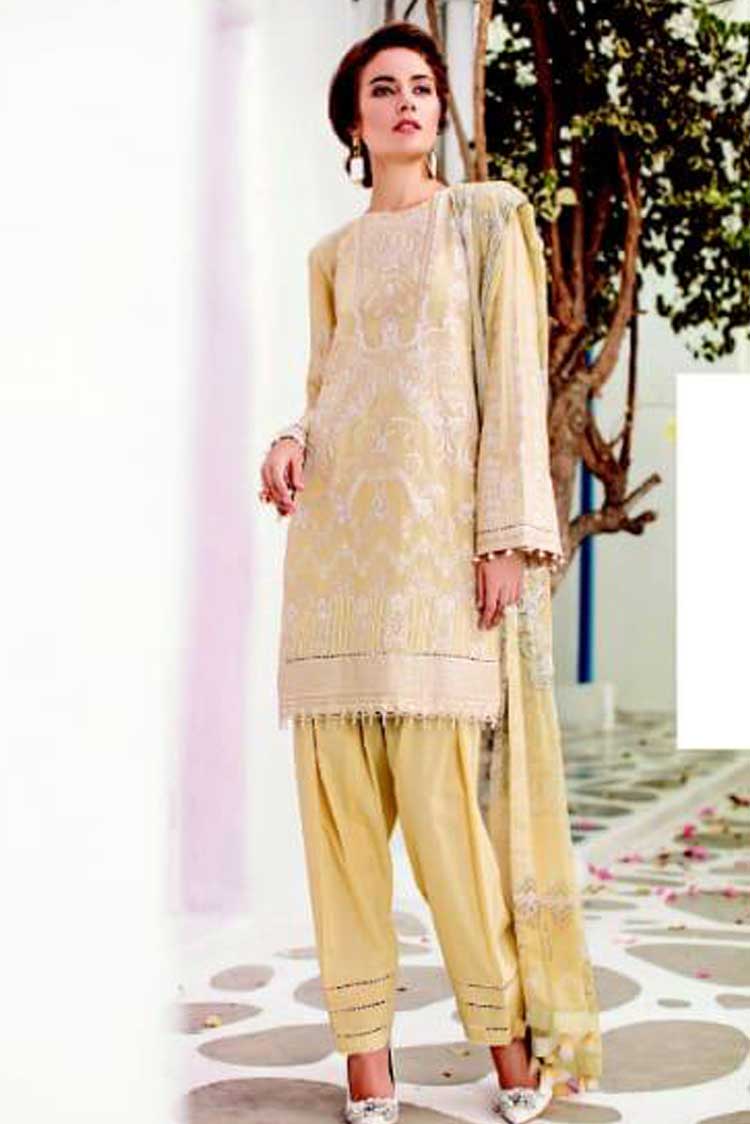 Picture of Baroque -07-Iceberg Swiss Voile Collection - Available at Raja Sahib