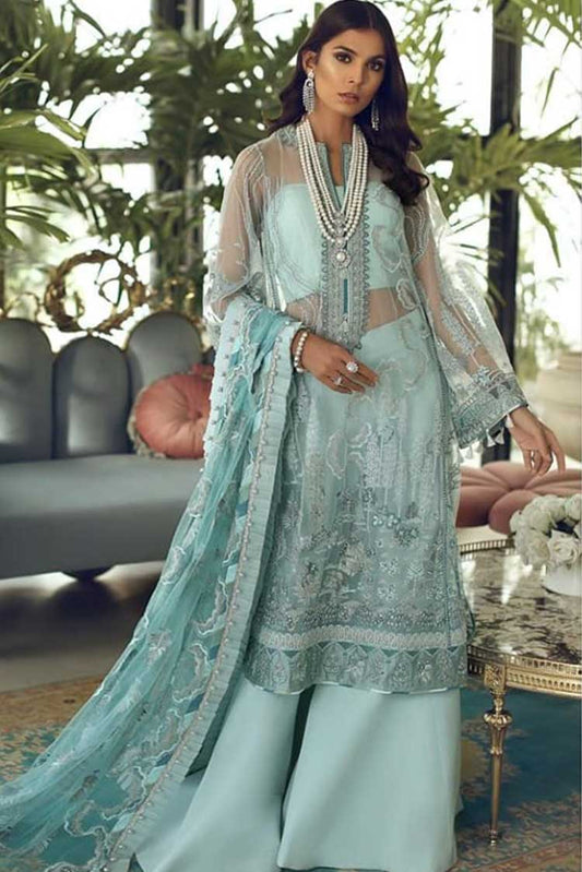 Picture of Elan - EC-03 Nuriye Tresor Embroidered Chiffon Collection - Available at Raja Sahib