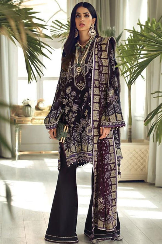 Picture of Elan - EC-05 Esmeray Tresor Embroidered Chiffon Collection - Available at Raja Sahib