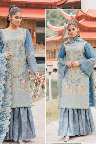 D 9 Blue Bell Masuri Luxe Embroidered Collection
