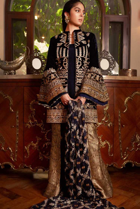 Picture of Aik - Look 01 Inaara Embroidered Velvet Collection - Available at Raja Sahib