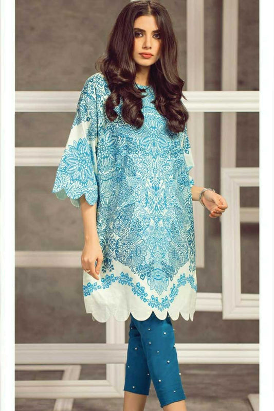 Picture of Al Karam - 1 PC Printed Cambric Kurti MS 24 Mid Summer Collection - Available at Raja Sahib