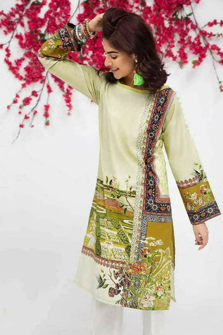 Green SCN 91 Bagh E Gul Cambric Collection