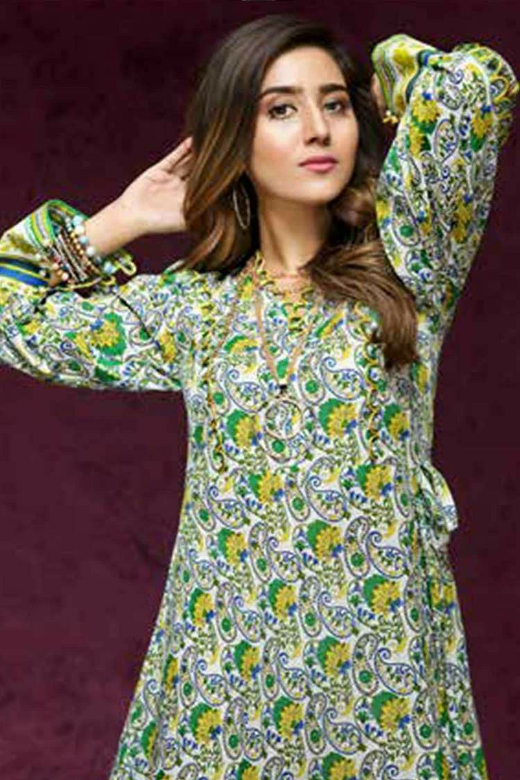 Picture of Gul Ahmed - 1 PC Printed Cotton Kurti SK 64 Gulistan Winter Collection - Available at Raja Sahib