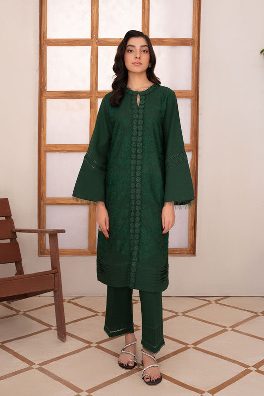 Picture of Vitalia - Winter Pret Essentials - Forest-Green - Available at Raja Sahib