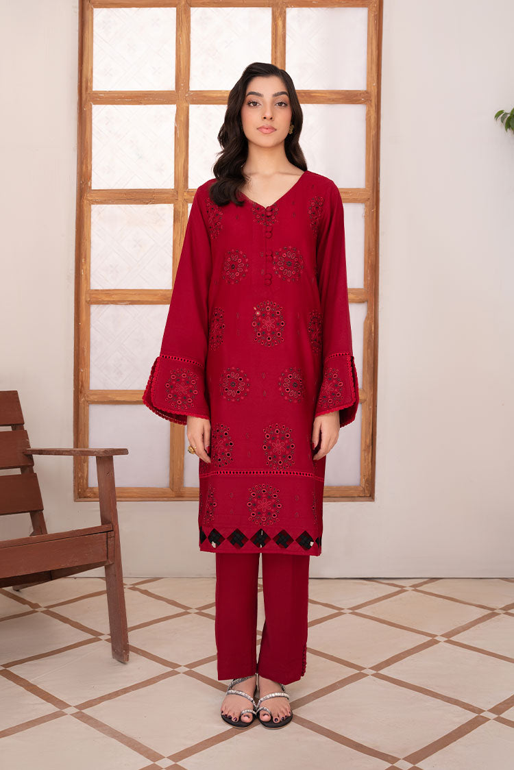 Picture of Vitalia - Winter Pret Essentials - Carmine - Available at Raja Sahib