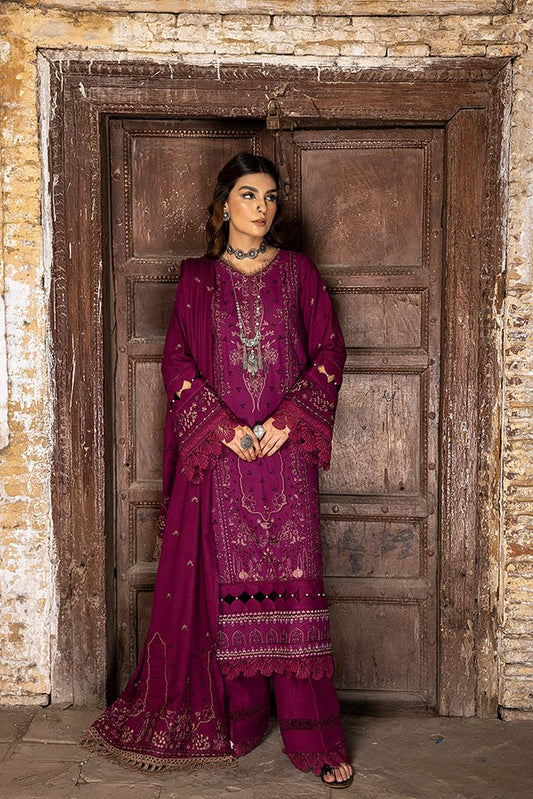 Picture of Humdum - Vasal Embroidery Peach Leather Wool Collection-07 - Available at Raja Sahib