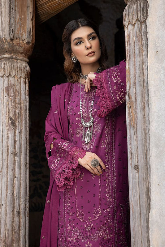 Picture of Humdum - Vasal Embroidery Peach Leather Wool Collection-07 - Available at Raja Sahib