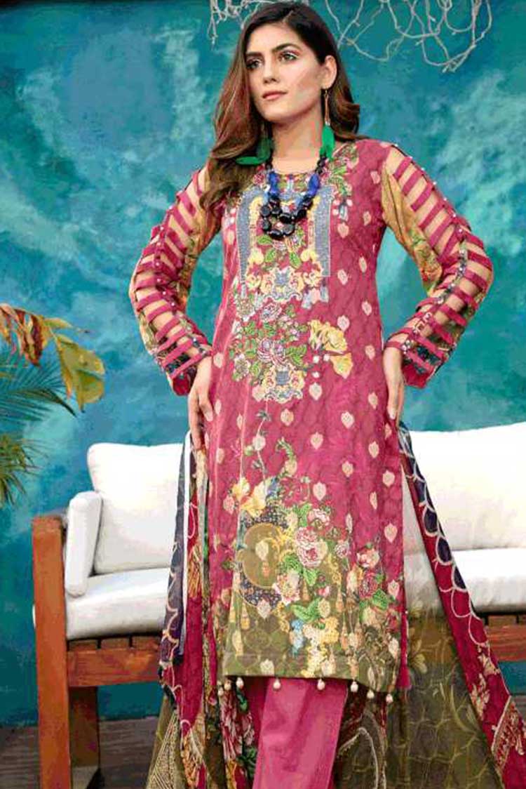 Picture of Riaz Arts - AE 53 Aafreen Embroidered Lawn Collection - Available at Raja Sahib