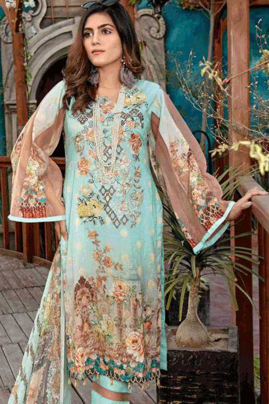 Picture of Riaz Arts - AE 55 Aafreen Embroidered Lawn Collection - Available at Raja Sahib