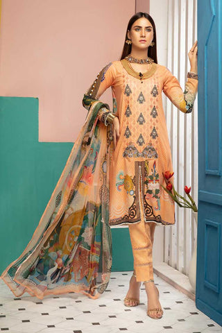 Design 191 Mahrukh Embroidered Lawn Collection