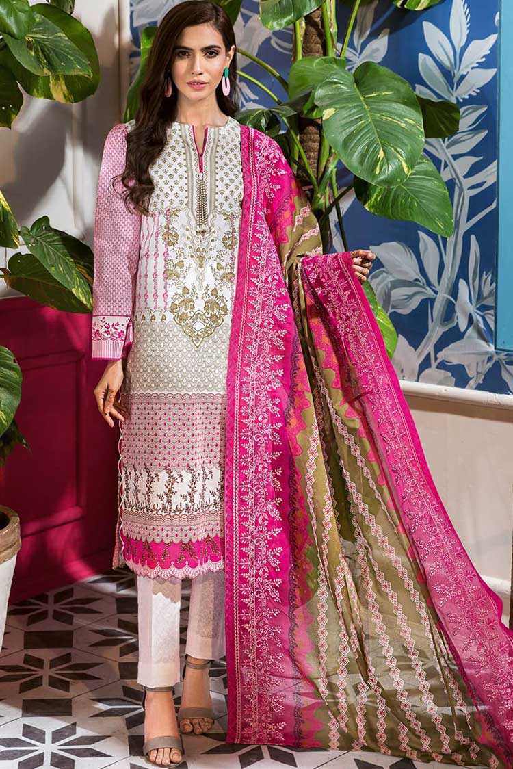 Picture of Gul Ahmed - CL 831 A 3 PC Lawn Suit Summer Basic Lawn Collection Vol 1 - Available at Raja Sahib