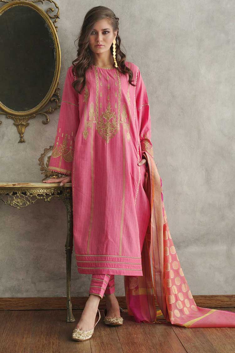 Picture of Gul Ahmed - MJ 28 3 PC Jacquard Suit Summer Premium Lawn Collection Vol 1 - Available at Raja Sahib