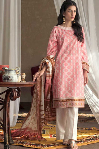 Picture of Gul Ahmed - TL 261 A 2 PC Lawn Suit Summer Basic Collection - Available at Raja Sahib