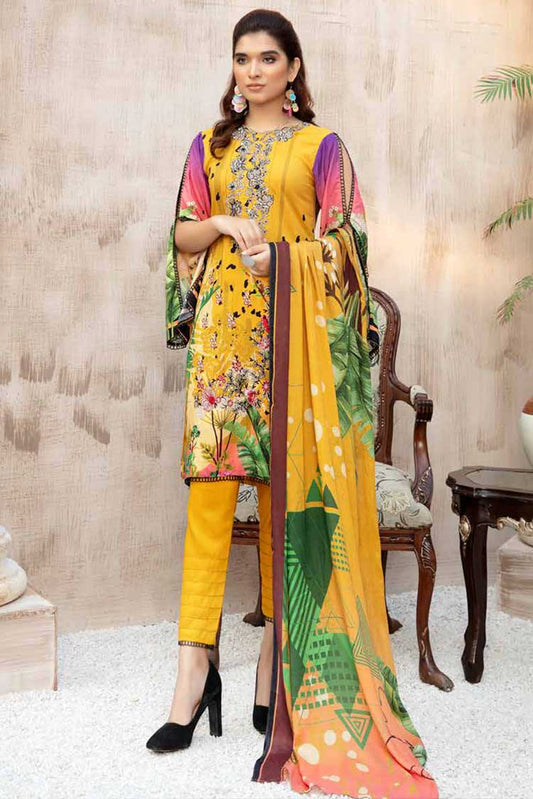 Picture of Shaista - Design 39 Areha Embroidered Linen Collection - Available at Raja Sahib