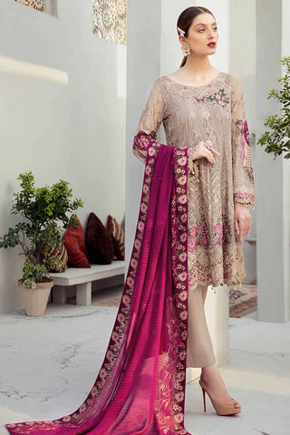 D 612 Love Latte Rangoon Embroidered Collection Vol 6