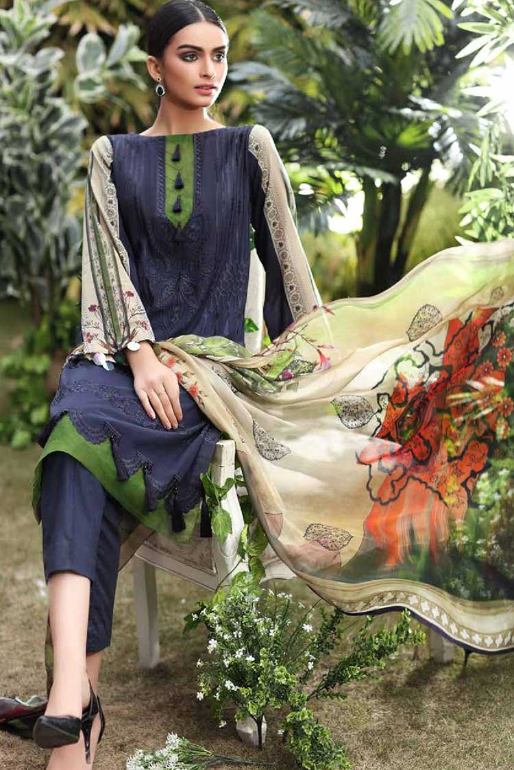 Picture of Charizma - Sw 02 Swiss Voil Embroidered Collection Vol 1 - Available at Raja Sahib