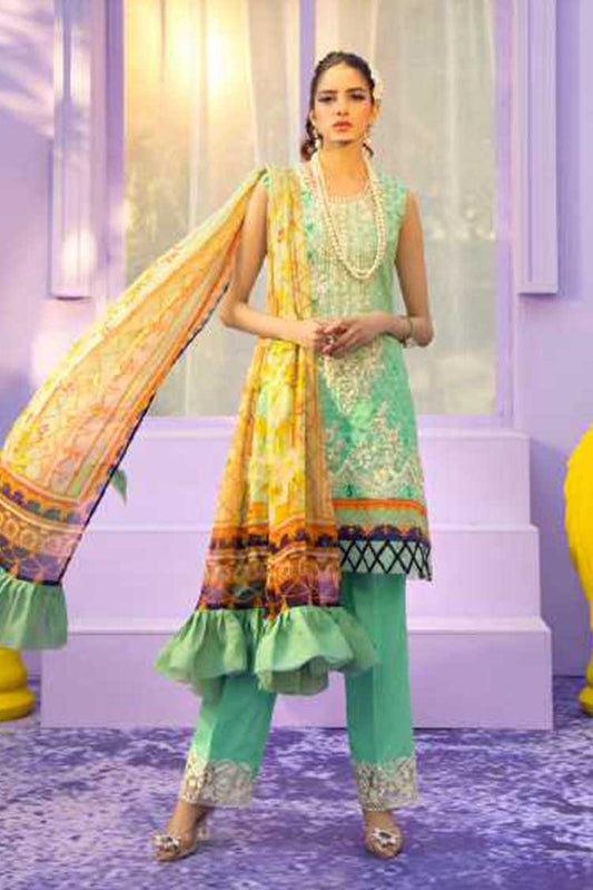 Picture of Rungrez - D 09 The Kiss Renaissance Spring Summer Lawn Collection Vol 1 - Available at Raja Sahib