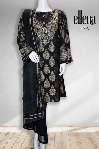 Design 17A Embroidered Jacquard Collection