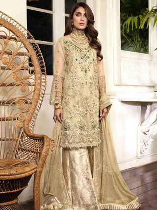 EOC 02 Amber Gold Ornamental Luxury Embroidered Collection