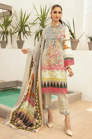 Design 582 Ulfat Embroidered Khaddar Collection
