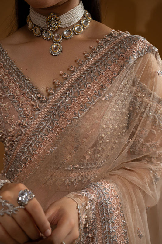 Picture of Hemstitch - Unstitched Wedding Collection - Rose - Available at Raja Sahib