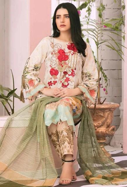 Picture of Riaz Arts - n e Jahan 7 Embroidered Lawn Collection - Available at Raja Sahib