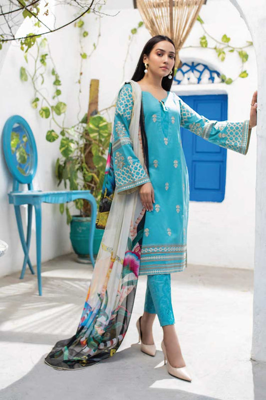 Picture of Z.S Textile - ZS 13 Kalyan Embroidered Chikankari Collection Vol 2 - Available at Raja Sahib