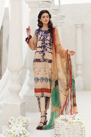 COR 2 Orange Embroidered Lawn Collection Beyond Casuals Vol 1