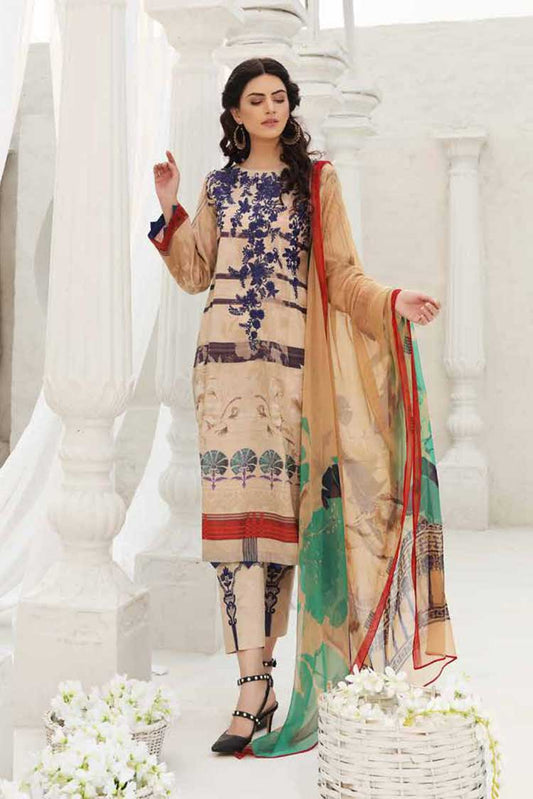 Picture of Charizma - COR 2 Orange Embroidered Lawn Collection Beyond Casuals Vol 1 - Available at Raja Sahib