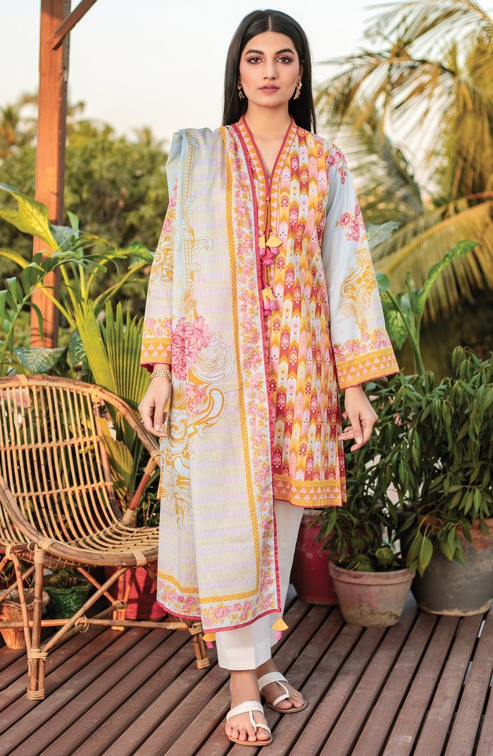 Picture of Orient - 25A Guzarish Printed Lawn Collection - Available at Raja Sahib