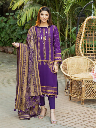 3 PC Estela 716B Embroidered Lawn Collection