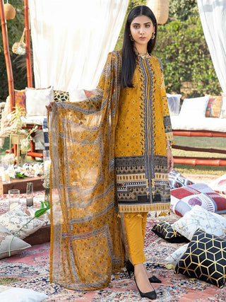 3 PC Embroidered Lawn 700B Zure Summer Collection