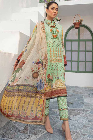 3 PC Embroidered D-184 Nimra Lawn Collection