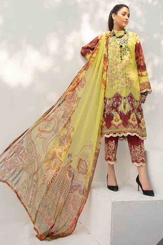 3 PC Embroidered D-186 Nimra Lawn Collection