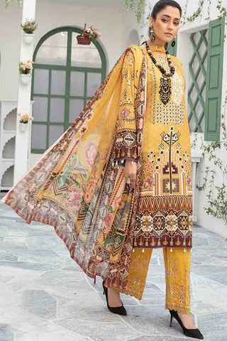 3 PC Embroidered D-191 Nimra Lawn Collection