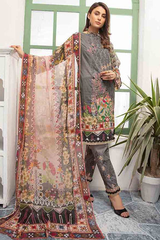 3 PC Embroidered D-192 Nimra Lawn Collection