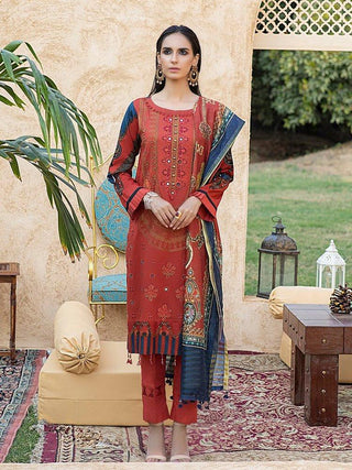 3 PC D-668B Rococo Embroidered Lawn Collection