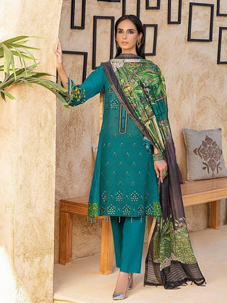 3 PC D-670B Rococo Embroidered Lawn Collection