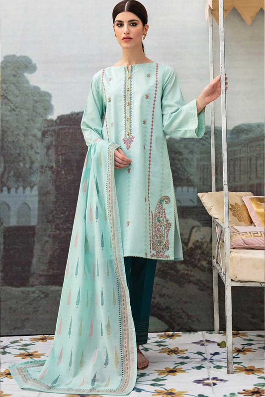 Picture of Orient - 3 Piece Embroidered Jacquard Suit 50B Guftugu Summer Lawn Collection - Available at Raja Sahib