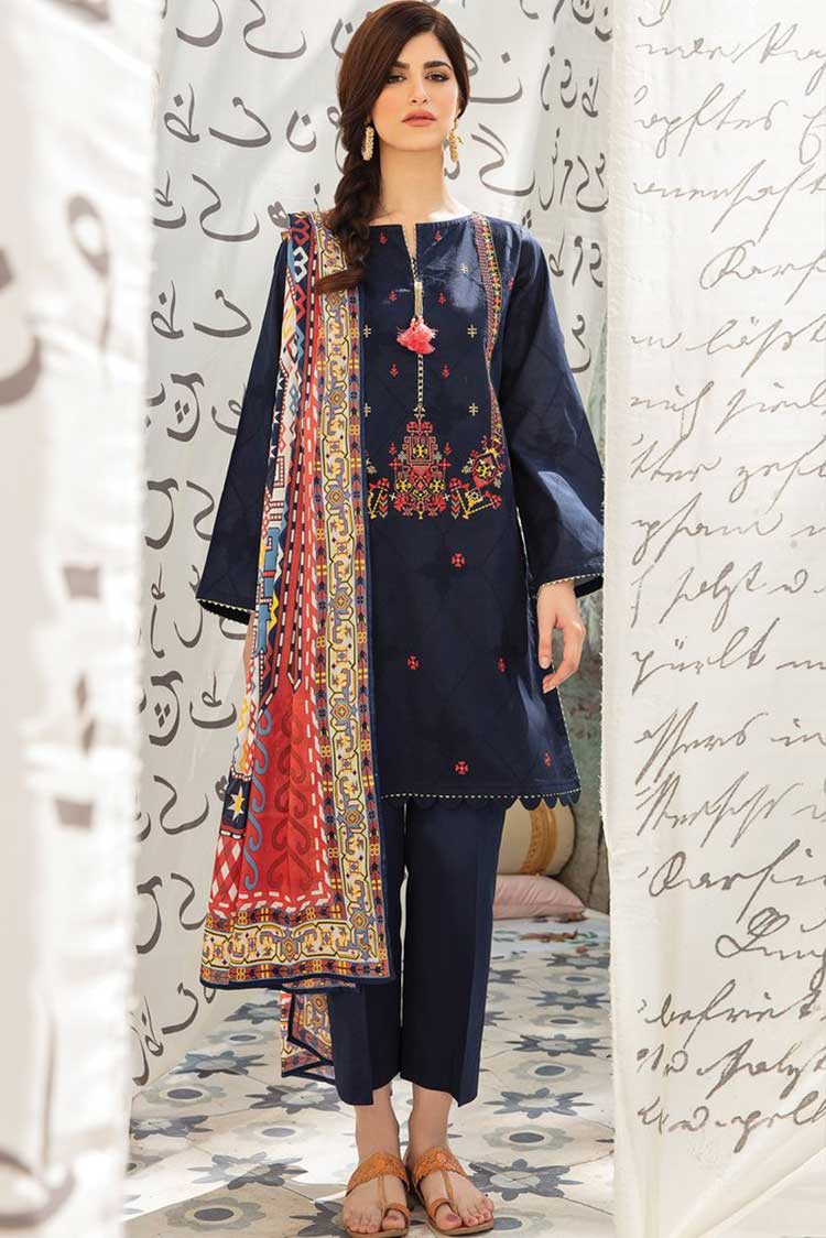 Picture of Orient - 3 Piece Embroidered Jacquard Suit 52A Guftugu Summer Lawn Collection - Available at Raja Sahib