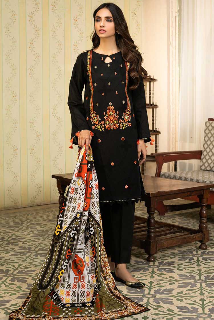 Picture of Orient - 3 Piece Embroidered Jacquard Suit 52B Guftugu Summer Lawn Collection - Available at Raja Sahib