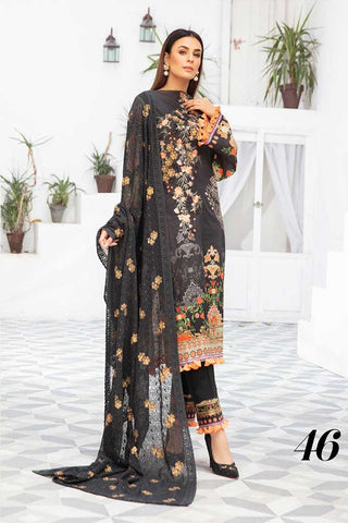 Design 46 Roop Embroidered Lawn Collection