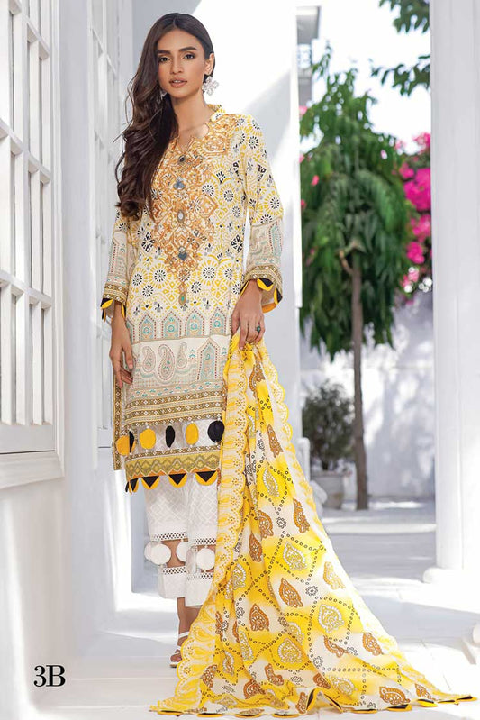 Picture of Al Zohaib Textile - MECC 21 E 3B Mahnoor Embroidered Chikankari Collection - Available at Raja Sahib